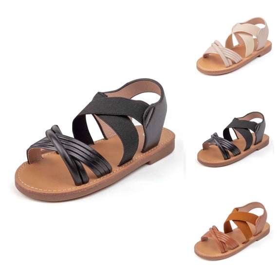 Toddler Girls Sandals and Beach Slides for Kids, Breathable Lightweight Comfortable Everyday Casual Outdoor Play School Summer Shoes (2-8Y)