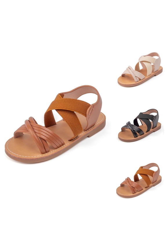 Toddler Girls Sandals and Beach Slides for Kids, Breathable Lightweight Comfortable Everyday Casual Outdoor Play School Summer Shoes (2-8Y)