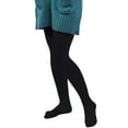 thumbnail image 1 of Toddler Girls All Season Footed Tights Single Pair High Elastic Opaque Knit Anti Snag Flat Seam Crotch Sweat Resistant Solid Color Dance Legwear for Baby Girls 1 To 8 Years Old Black, 1 of 3
