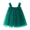 thumbnail image 1 of Toddler Girls Sequin Dress Sleeveless Star Moon Tulle Holiday Dance Party Princess Dresses Clothes, 1 of 4