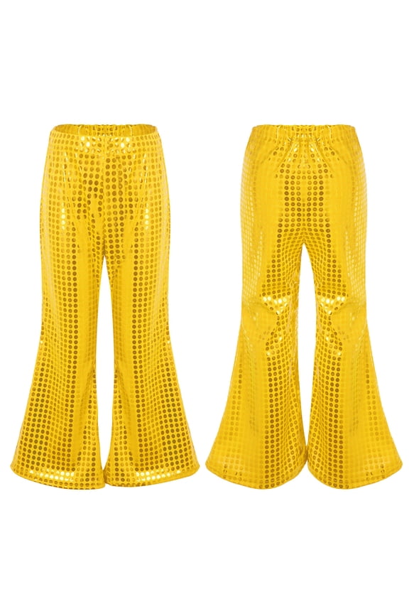 Toddler Girls Sequin Glitter Pants, Party Carnival, Fish Tail Trousers