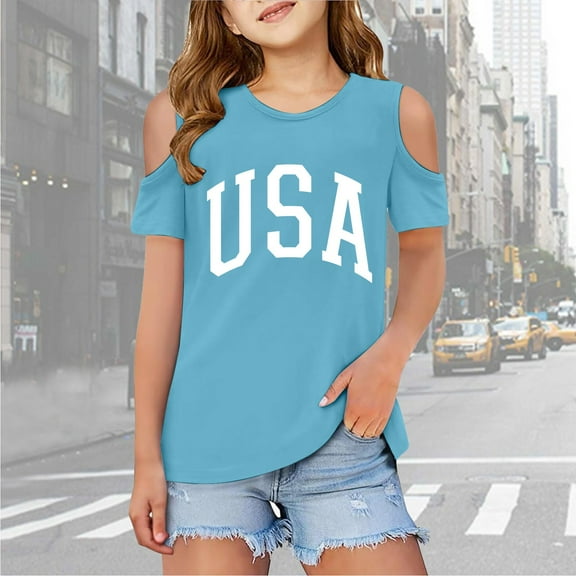 Toddler Girls Shirts Graphic Short Sleeve Tshirts Cut-Out Design Crewneck Tee Tops Tee Shirt for Girls 3-4 Years