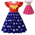 thumbnail image 1 of Toddler Girls Short Sleeve Princess Dress Super Hero Costume, 1 of 5