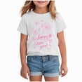 thumbnail image 1 of Toddler Girls' Short Sleeve Quick-Dry Athletic T-Shirt 0-24 Months 2t 3t 4t 5t 6t 7t - Active Gym Crew Neck Tops for Teens Kids Gibobby,5-6 Years,White, 1 of 4