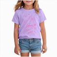 thumbnail image 1 of Toddler Girls' Short Sleeve Quick-Dry Athletic T-Shirt 0-24 Months 2t 3t 4t 5t 6t 7t - Active Gym Crew Neck Tops for Teens Kids Gibobby,9-10 Years,Purple, 1 of 4