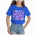 thumbnail image 1 of Toddler Girls Short Sleeve T-Shirts Kids Crew Neck Summer 24 Months 2t 3t 4t 5t 6t 7t Tops Soft Cotton Casual Basic Daily Wear Tees Gibobby,3-4 Years,Blue, 1 of 4