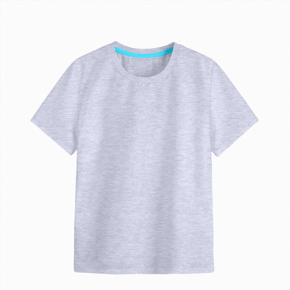Toddler Girls Short Sleeve T-Shirts Summer Cute Crew Neck Shirts 12 18 24 Months 1T 2T 3T Toddler Girls Solid Color Basic Tee 1-3T Gibobby,12-18 Months,Grey