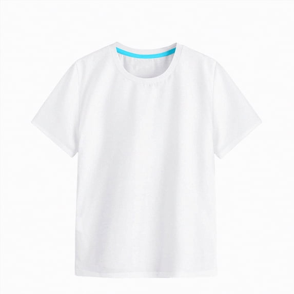 Toddler Girls Short Sleeve T-Shirts solid color short sleeve shirt Kids Crew Neck Summer 24 Months 2t 3t 4t 5t 6t 7t Tops Soft Cotton Casual Basic Daily Wear Tees Gibobby,5-6 Years,White
