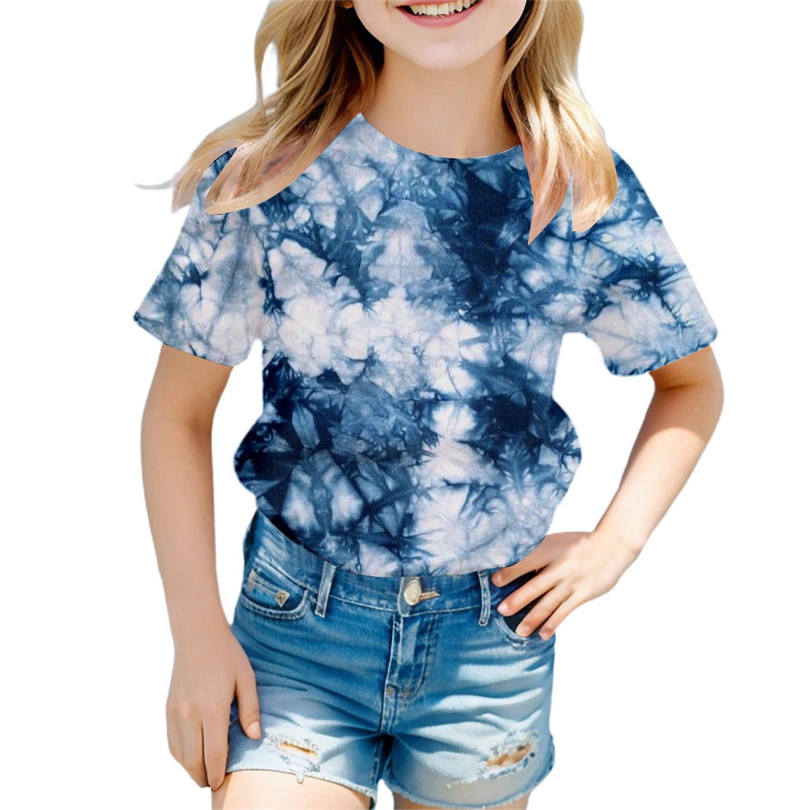 Toddler Baby Peter Pan Collar Shirt - Doll Collar Short Sleeve Blouse Tops For Girls