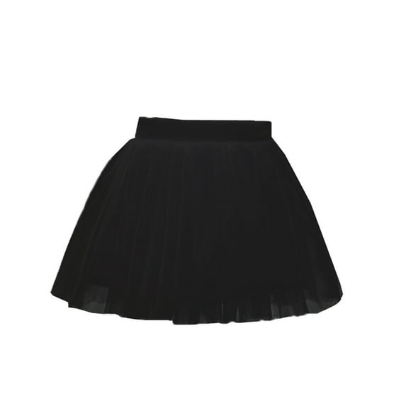 Toddler Girls Skirts Girls' Summer Mesh Skirt, Toddle Kids Puffy Skirt, Elastic Waisted Solid Princess Tulles Skirt Toddler Girls Skirts Black 3Y