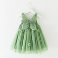 thumbnail image 1 of Toddler Girls Sleeveless Butterfly Tulle Suspenders Dress Dance Party Princess Dresses Clothes, 1 of 6