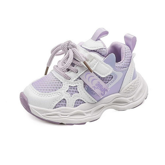 Toddler Girls Sneakers With Breathable Sports Shoes Closure Dad Shoes Girls