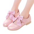 thumbnail image 1 of Toddler Girls Soft Leather Dress Shoes Kids Mary Jane Ballet Flats Shoes Slip On Bowknot Princess Loafers, 1 of 7