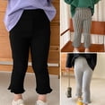 thumbnail image 1 of Toddler Girls Solid Leggings Stretch Pant Trousers 6-7 Years, 1 of 10