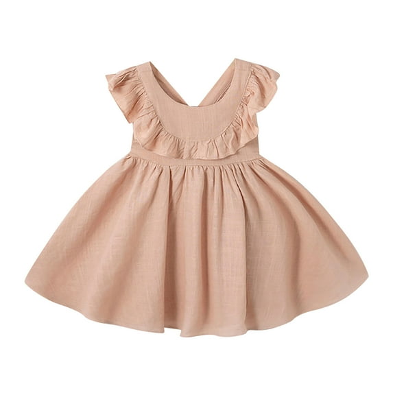 Toddler Girls Spring Summer Casual Dress A-Class Princess Outfit Size 0-3 Years