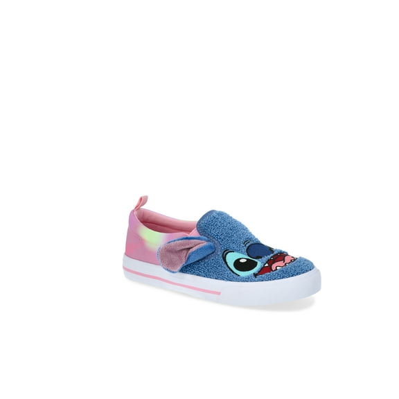 Stitch and Angel Toddler Girls Slip-On Sneakers