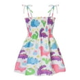 thumbnail image 1 of Toddler Girls Strap Summer Beach Casual Sleeveless Dresses Dresses Clothes for Kids Size 2-3T, 1 of 7