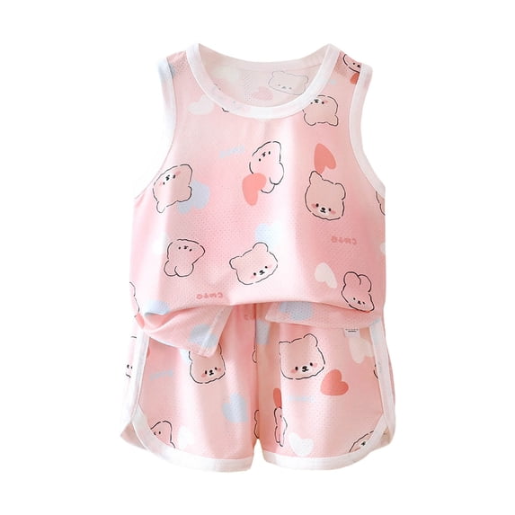 Toddler Girls Summer 2Pcs Outfits Set – Cute Flower Short Sleeve T-Shirt + Pants Gift Idea Summer 2Pcs Gift Outfits Set Girls Summer Set 1-13 Years,7-8 Years
