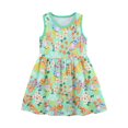 thumbnail image 1 of Toddler Girls Summer Dress Flower Butterfly Printed Sleeveless Dress Cute Round Neck Princess Dress Children's Clothes,Size 3-4 Years, 1 of 4
