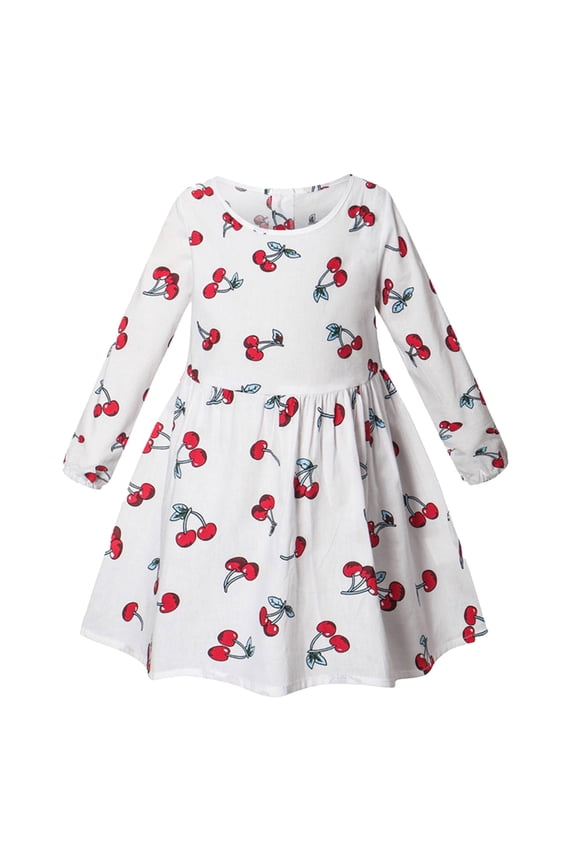 Toddler Girls Summer Outfits Baby Floral Print Casual A-Line Twirly Dress Party Princess Clothing Set,Size 2 Years-3 Years