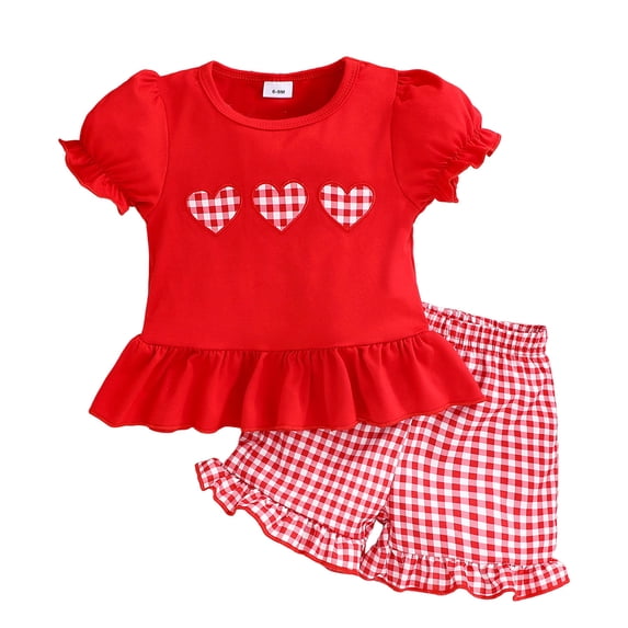 Toddler Girls Summer Outfits Set, Cute Flower Short Sleeve T-Shirt + Pants (2Pcs Gift Set, 1-8Y) Summer 2Pcs Gift Outfits Set Girls Summer Set 1-3 Years,2-3 Years