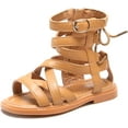 thumbnail image 1 of Toddler Girls Summer Side Zipper Open Toe Strappy Gladiator Sandals (Toddler/Little Kid), 1 of 7
