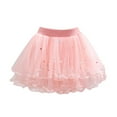 thumbnail image 1 of Toddler Girls Summer Skirts Spring Baby Stage Show Puffy Mesh Skirt Nailed Beads Elastic Waist A-Line Pengpeng Base Skorts Toddlers To Big Kid 18-24 Months, 1 of 7