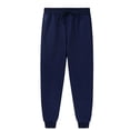 thumbnail image 1 of Toddler Girls Sweatpants Adjustable Drawstring Casual Pants With Pockets Girls Solid Pants Navy Sweat Pants Kids Boys Athletic Pants Size 3-4 Years, 1 of 5