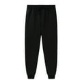 thumbnail image 1 of Toddler Girls Sweatpants Drawstring Pants With Pockets Girls Solid Pants Black Pants For Girls Boys Sweatpants 2-3 Years, 1 of 5
