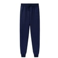 thumbnail image 1 of Toddler Girls Sweatpants Drawstring Pants With Pockets Girls Solid Pants Navy Joggers For Boys Youth Athletic Pants 3-4 Years, 1 of 5