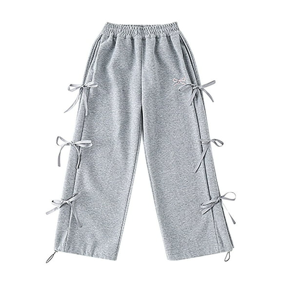 Toddler Girls Sweatpants Grey Pants Kids Drawstring Jogger Sweatpants With Pockets Boys Solid Pants Boys Sweatpants 8-9 Years
