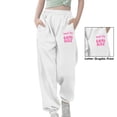 thumbnail image 1 of Toddler Girls Sweatpants Girls Jogger Pants with Pockets Drawstring Casual Pants White Pants Kids Boys Joggers Size 2-3 Years, 1 of 3