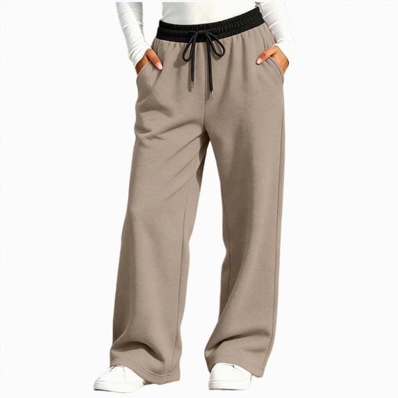 Toddler Girls Sweatpants Wide Leg with Pockets Elastic Waist Fall Winter Casual Pants for Girls 5T 6T 7T 8T 9T Girls Clothes