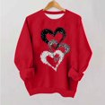 thumbnail image 1 of Toddler Girls Sweatshirt,Girls Soft Cozy Valentine'S Day Printed Sweatshirt Big Kids Crewneck Long Sleeve Fall Winter Casual Everyday Wear 1-15 Years Red 8 Years, 1 of 9