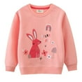thumbnail image 1 of Toddler Girls' Fashion Sweatshirts Kids Spring Fall Animal Print Cotton Casual Crew Neck Long Sleeve Sweater Shirt Cute Pullover Tops Clothes for Girls Size 1-2T, 1 of 6