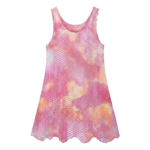 Girls Swim Cover Up Knit Beach Bathing Suit Coverups Cami Dress for Size 4-7Y