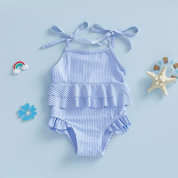 Toddler Girls Swimsuits 1 Piece Swimsuits Purple Swimsuit Quick Dry Rash Guard for Girls 18-24 Months