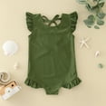 thumbnail image 1 of Toddler Girls Swimsuits Bathing Suit 1 Piece Green Quick Dry Swim Suits 2T, 1 of 4