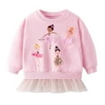 thumbnail image 1 of Toddler Girls T Shirt Easter Long Sleeve Tops Tees Shirts Cotton Casual Graphic Floral Crewneck T-Shirts Z0H-Light Pink, 120, 1 of 8