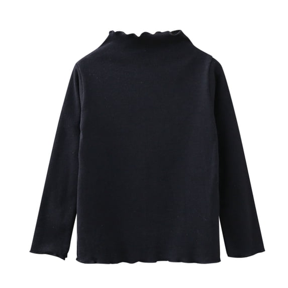 Girls Long Sleeve Tops Blue Longsleeve Shirts for Girls 14-16 Relaxed Fit Girl Clothes with Pocket Black,6-7 Years