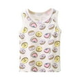thumbnail image 1 of Toddler Girls T-Shirts Summer Cotton Halter Vest Thin Floral Undershirts Little Girls Cute Sleeveless Tanks Tops For 18-24 Months, 1 of 3
