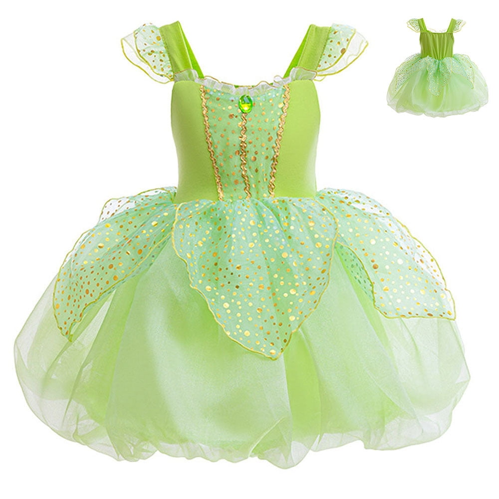 strapless open back dress Disney Princess Mini Toddler Doll Tiana In Green/Gold Dress – Toyworld NZ main image 1