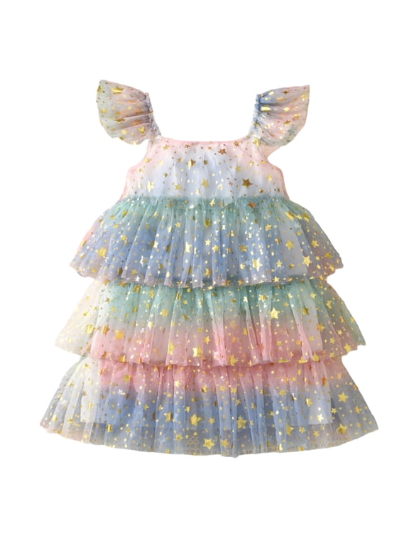 Toddler Girls Toddler Clothing Toddler Girls Toddler Clothing Easter Dresses Sundress Princess Dress Trendy Spring Summmer Outfit Fashion Cothes #Pink 5-6 Years