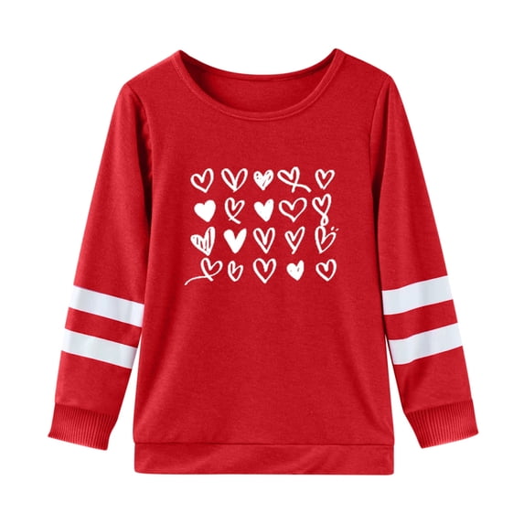Toddler Girls Tops & T-Shirts Children's Letter Print Crew Neck Long Sleeve Tunic Tee Shirts Sportwear,Blue,4-5 Years