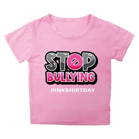 Toddler Girls Tops & T-Shirts Kids Cartoon Letter Print Round Neck Short Sleeve Casual Child Pullover Tshirts Holiday Wear,Pink,10-11 Years