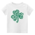 thumbnail image 1 of Toddler Girls Tops & T-Shirts St. Patrick Day Cute Graphic Kids Round Neck Short Sleeve Comfortable Pullover Tshirts Outwear,White,8-9 Years, 1 of 5