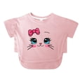 thumbnail image 1 of Toddler Girls Tshirts Short Sleeve Crew Neck Casual Tees With Cute Pattern Printed T Shirts Tops Size 2-3T, 1 of 3
