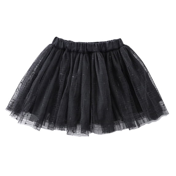 Toddler Girls Tulle Tutu Skirt With Plaid Striped Print Casual Cute Party