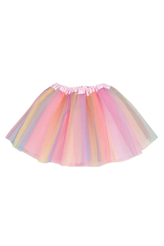 Toddler Girls Tutu Skirt Kids Baby Multicolor Ballet Outfits Tulle Skirts for Girls Size 2-8T