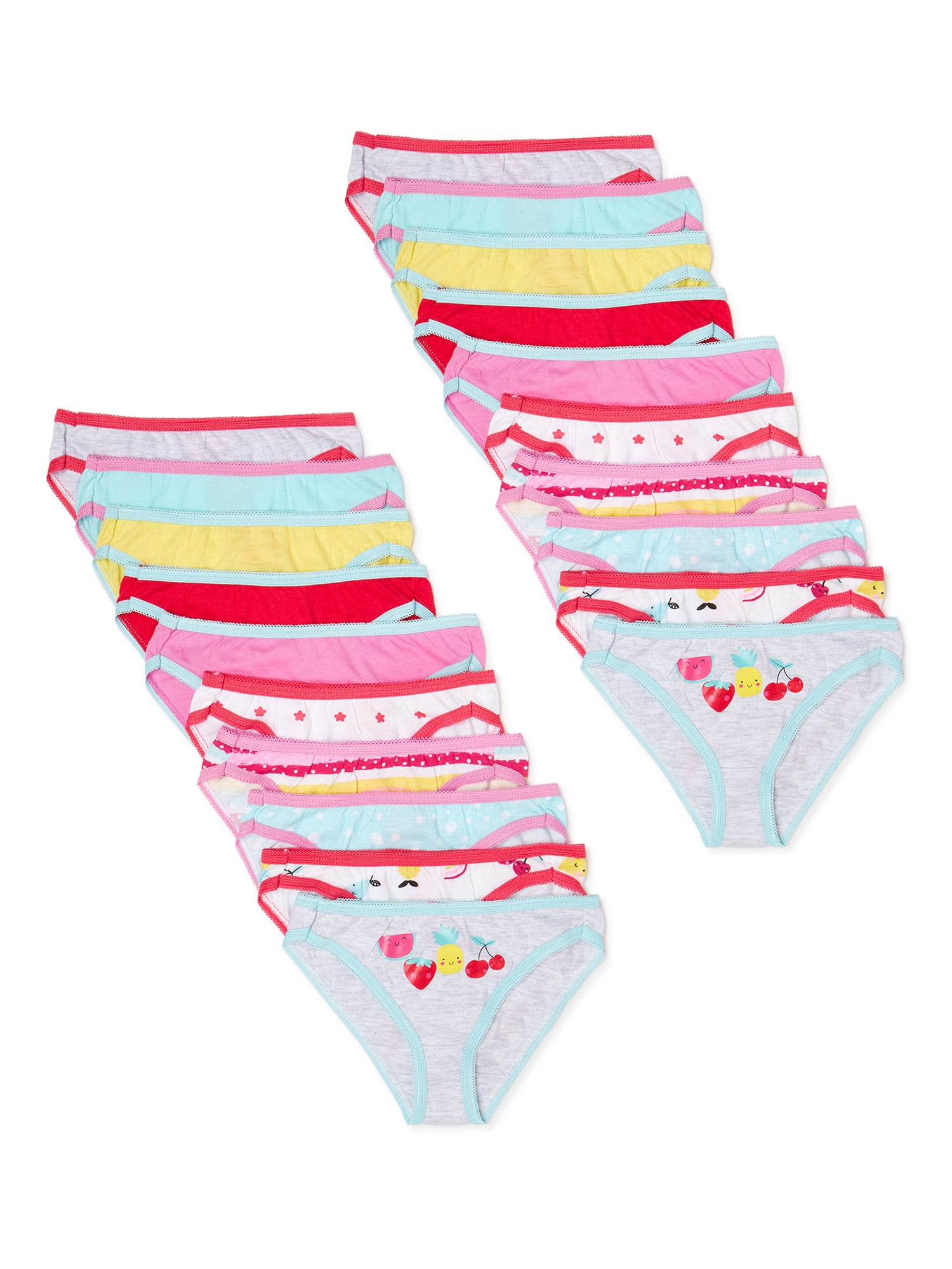 Toddler Girls Underwear, 20-Pack, 2T-4T